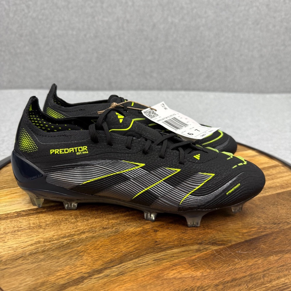 Adidas Predator Elite FG Electric Stealth Pack JI1085 Soccer Men's Size 6 New